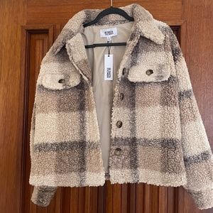 Steve Madden Plaid to see you Jacket